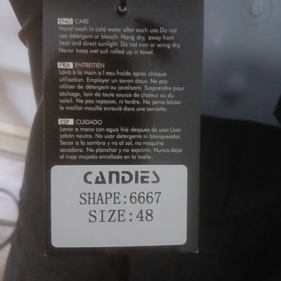 Candie's Red and Black Ombré One Piece Swimsuit - Picture 8 of 8